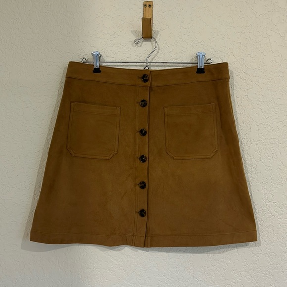 Marine Layer Suede Mini Skirt - Picture 2 of 4